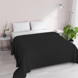 Sommartäcke Satin Stripes, polyester, kräm, 260X250 Cm Täcken och täcken Naty Shop Svart 260X250 Cm