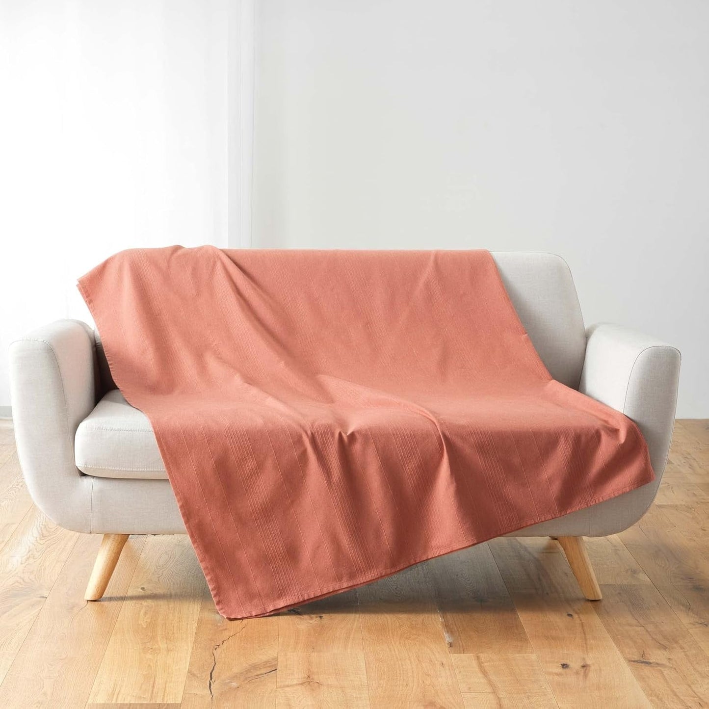Douceur D'Intérieur, Filt (220 X 240 Cm) Lucile Curry, Polycotton, Unicolor sängar och filtar Douceur d'Intérieur Marsala 180 X 220 Cm