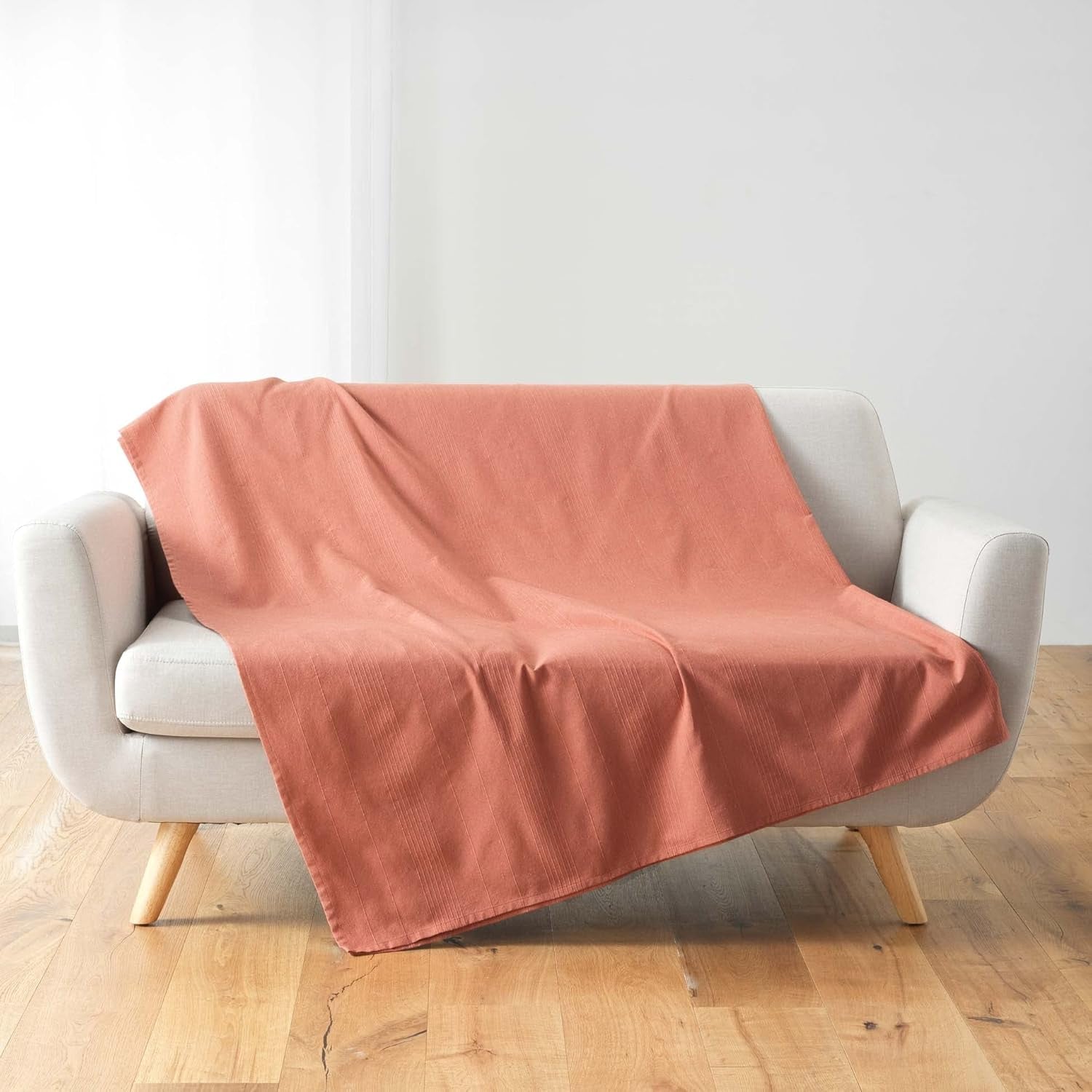 Douceur D'Intérieur, Filt (220 X 240 Cm) Lucile Curry, Polycotton, Unicolor sängar och filtar Douceur d'Intérieur Marsala 180 X 220 Cm