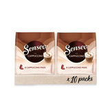 Cappuccino Pads, 10 x 8 Getränke, 80 Kaffee Pads, inklusive Pad Dose