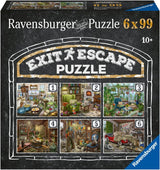 Ravensburger EXIT Puzzle - The Ghostly Manor House - 6X 99-bitars pussel för pusselälskande vuxna och barn från 10 år och uppåt Puzzle Naty Shop Gothic