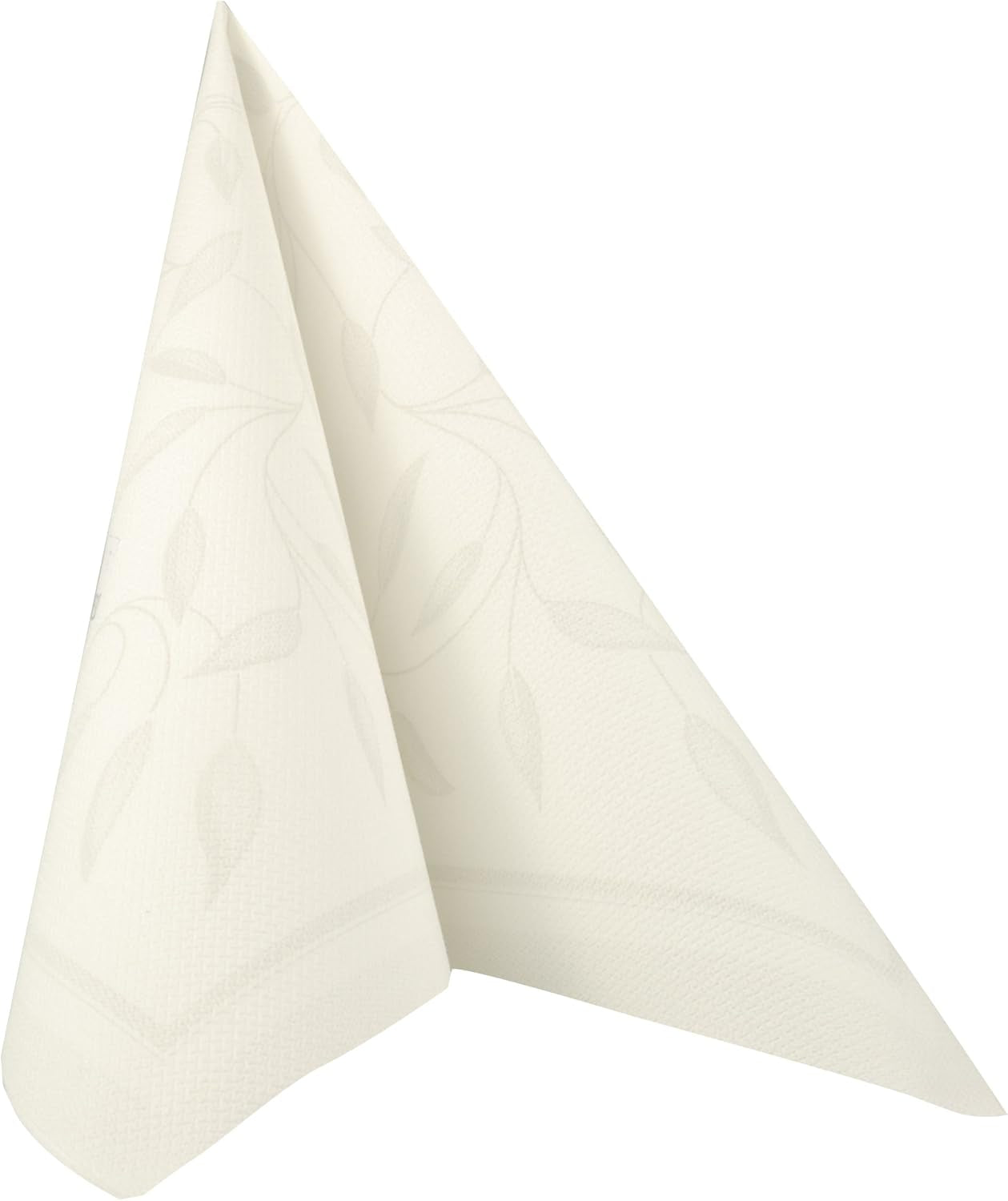 Papstar, 50 servetter "ROYAL Collection" 1/4-faldig 40 Cm X 40 Cm Vit "New Mediterranean", #11652