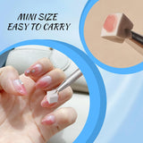 Eiito 100 Stück Weiche Nagelschwämme Für Ombre, Mit 2 Greifstift, Aura-Maniküre-Nailkunst-Werkzeuge (Silver + Guld)