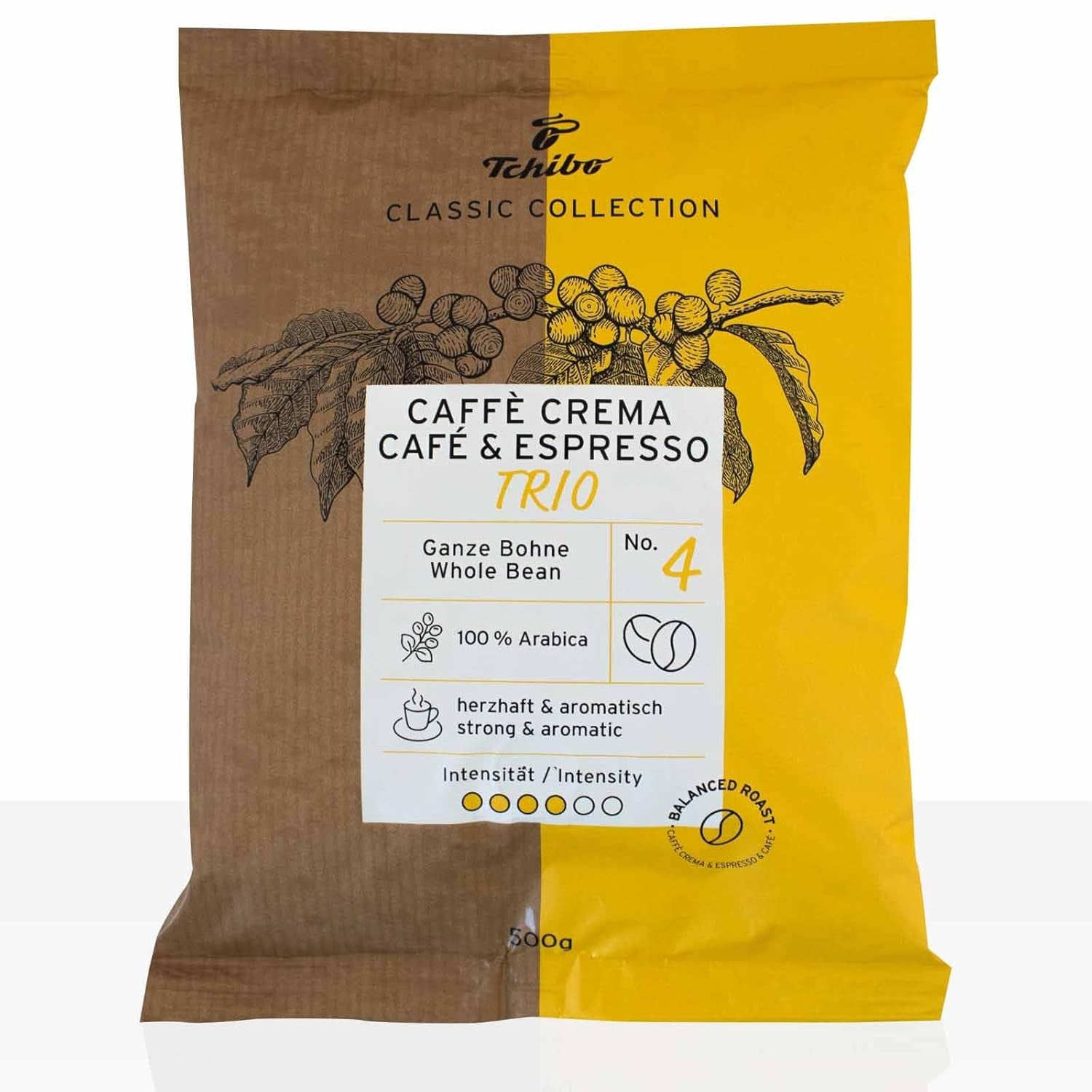 Tchibo Caffe Crema & Espresso Trio 10 kaffebönor x 500g