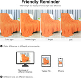 Sourcing Karta Mysig filt täcke överkast Mjuk & varm fleecefilt som sofffilt Sofffilt Vardagsrum och mysig filt Mjuk plyschfilt Orange 150X200Cm Sängar och filtar Besuche den uxcell-Store