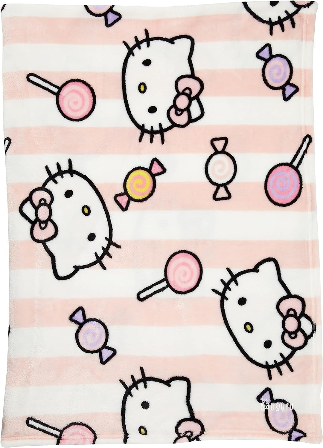 Hello Kitty överkast, rosa, mjuk filt 130X170Cm, överkast av mikrofiber eller bäddsoffa. Kvalitet med Oekotex certifikat, Sanrio sängar och filtar Besuche den Kanguru-Store