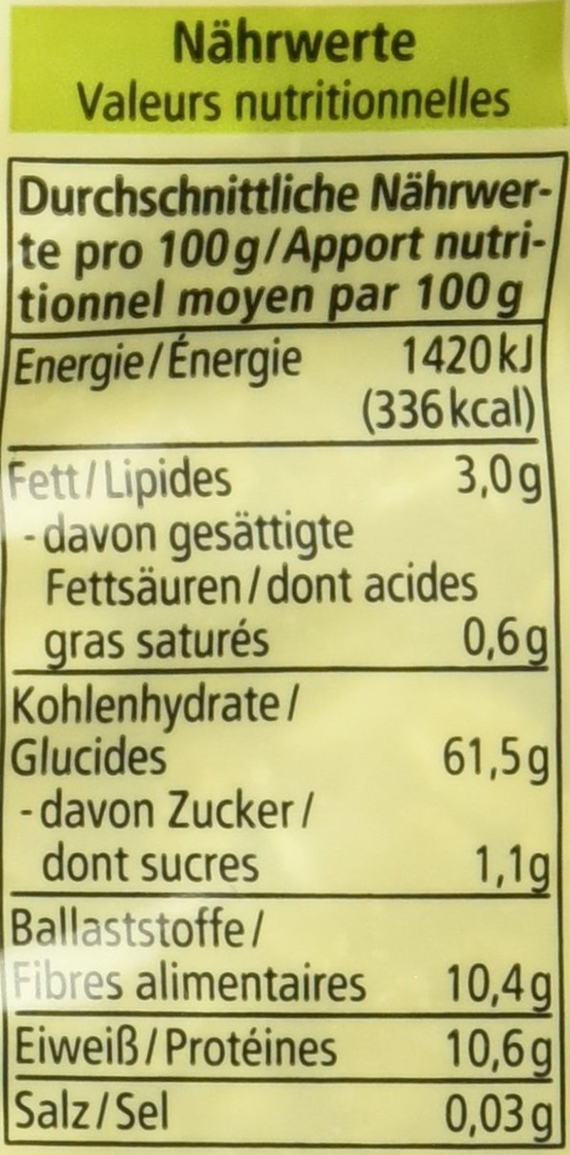 Bio 5-Kornflocken, 500G Spannmål Naty Shop