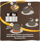 MjAMjAM - Premium våtfoder för katter - Panna Gatto - mör kyckling med en ädel topping, förpackning om 12 (2x80g), spannmålsfri