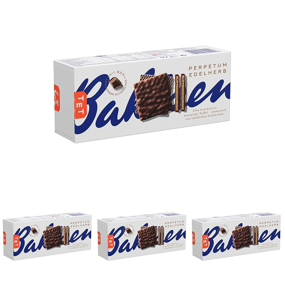 Bahlsen Perpetuum Edelherb - Edelherb Chokladvåffla (1 x 97 g) (Förpackning med 4)
