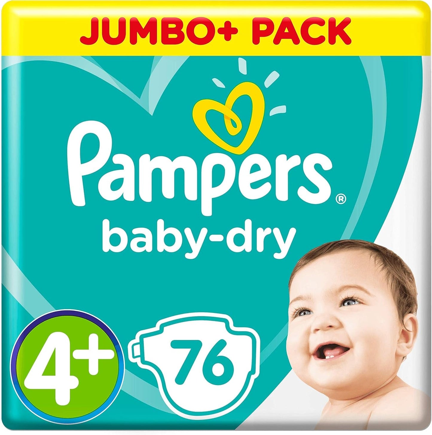Pampers (gammal version), trosor, storlek 4, 9 kg-15 kg, trepack (1 x 88 blöjor)