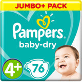 Pampers (gammal version), trosor, storlek 4, 9 kg-15 kg, trepack (1 x 88 blöjor)