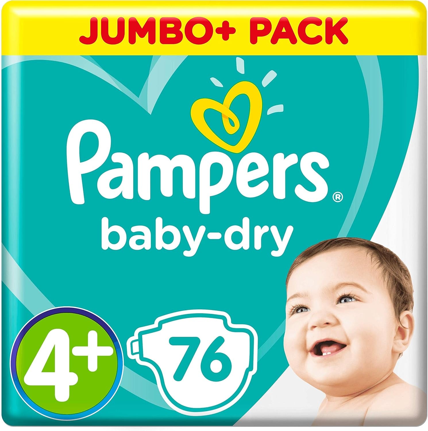 Pampers (gammal version), trosor, storlek 4, 9 kg-15 kg, trepack (1 x 88 blöjor)