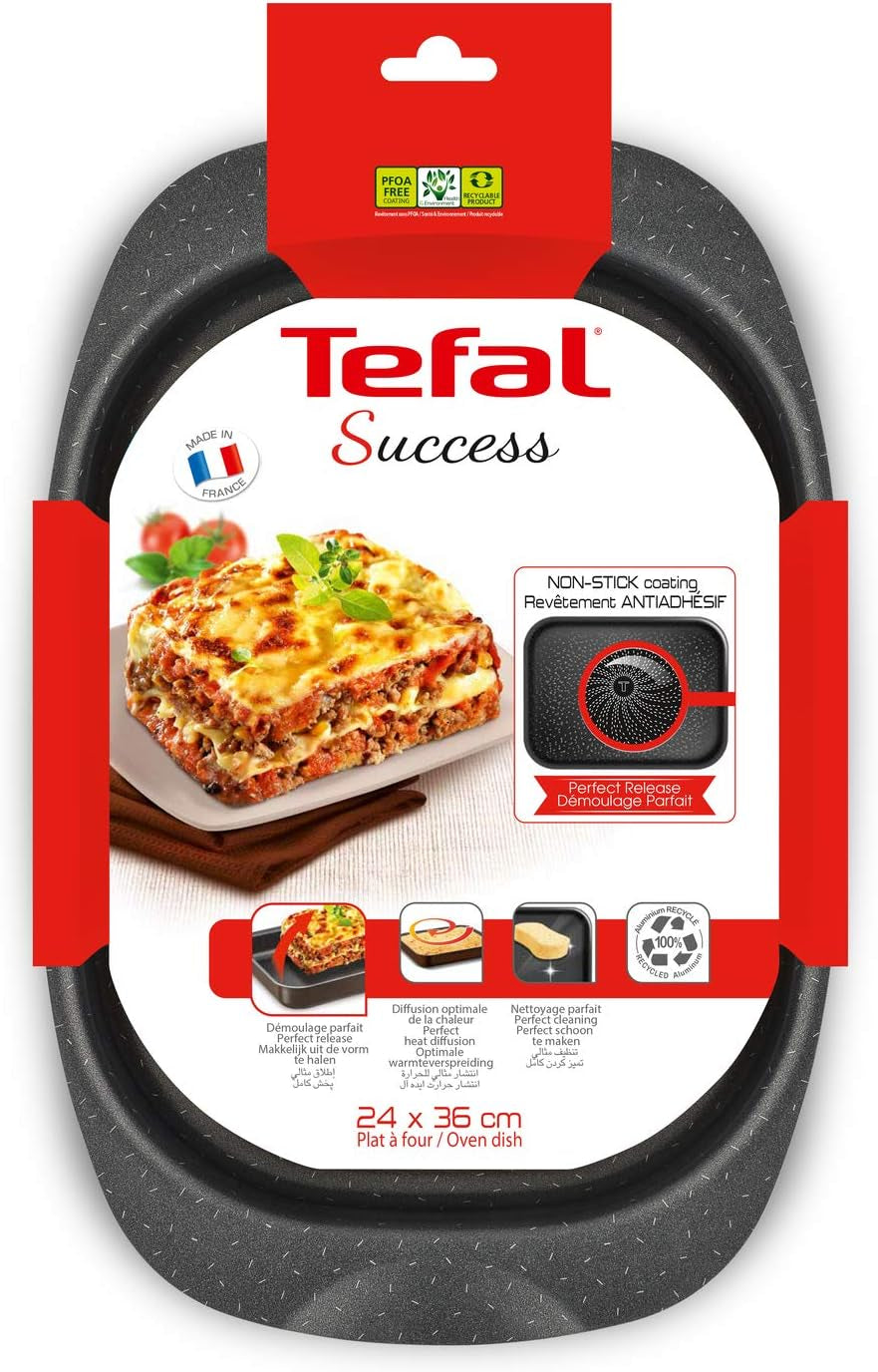 Tefal J1601502 Success Auflaufform Aluminium Schwarz 36 X 24 X 5,5 Cm Formar och plåtar för bakning Naty Shop