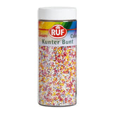RUF Love Choklad Choklad Linsdekorationer, gjorda av fin mjölkchoklad med en krispig och färgglad sockerglasyr, 75g per kartong