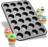 Zenker 6541 Black Metallic 24Er Mini-Muffinform – Antihaftbeschichte Für Perfekte Mini-Muffins, Ø 4,5 Cm, ​​tillverkad i Tyskland Formar och bakplåtar Naty Shop