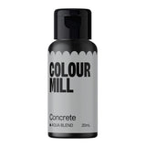 Color Mill Aqua Blend Betongfärgad matfärg: Vattenbaserad flytande matfärgning - 20 ml