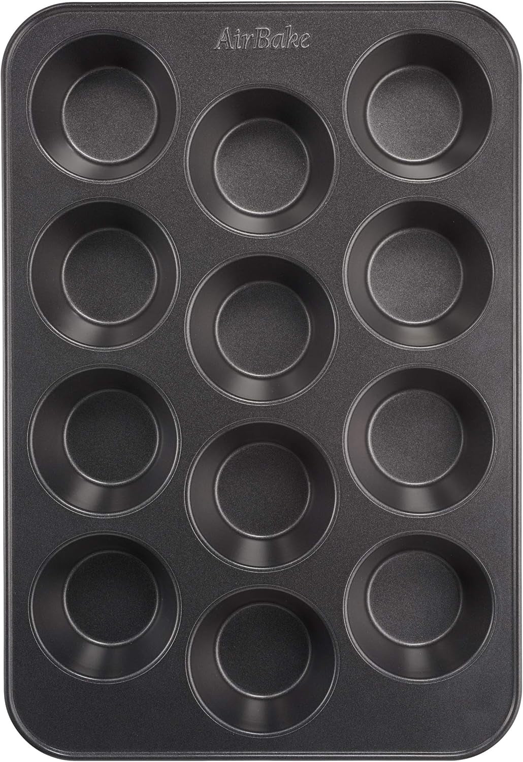Tefal Airbake J2555014 Muffinform, Antihaftbeschichtung, Karbonstahl, Braun, 29 X 41 Cm Formar och plåtar för bakning Naty Shop