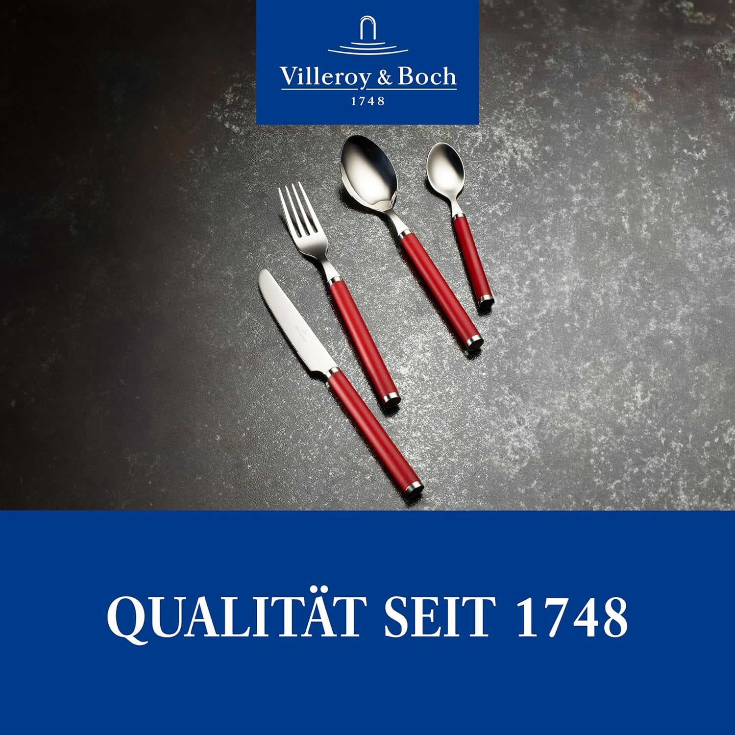 Villeroy & Boch - Spela! Red Roses bestickset 30 delar Kitchen Naty Shop