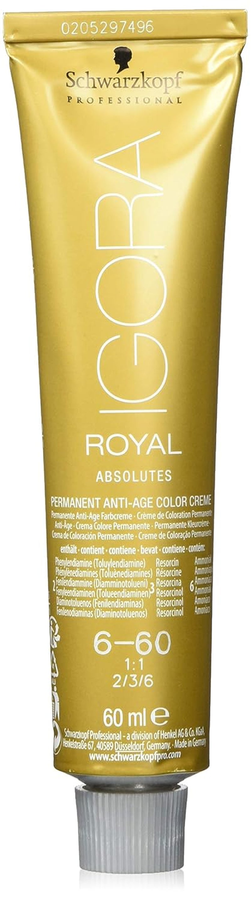 Igora Royal Absolute Age Blend Hårfärg, 7-560 Medium Golden Chocolate Blond, 60 ml Naty Shop Hårfärg 6-60 Mörkblond Choklad Natural 60 Ml (1 förpackning)