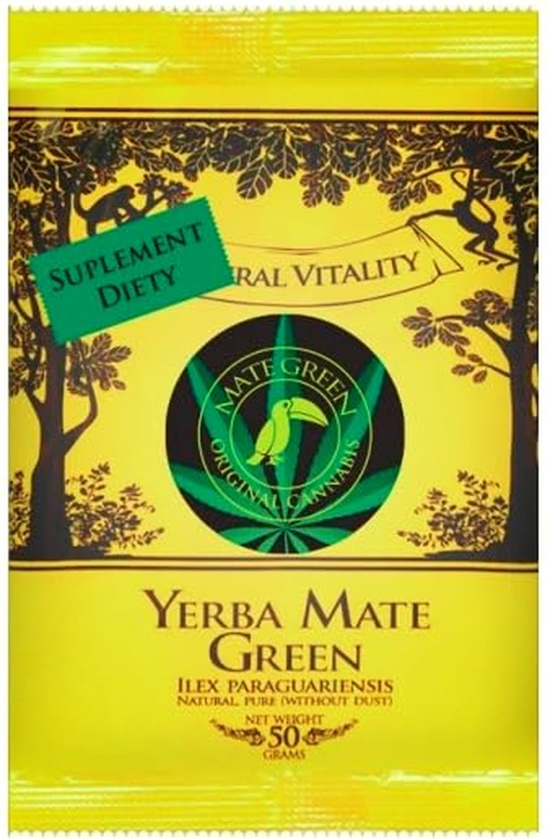 Original brasiliansk cannabis 50 g ● Yerba Mate te med hampamjöl och salvia ● Mate te från Mate blad ● Citronskal och citrongräs ● Yerba Mate lösbladste 50 g