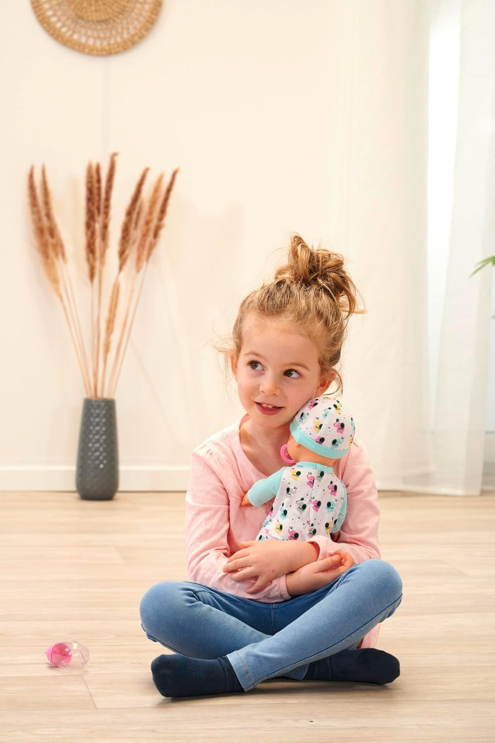 30 cm nyfödd vinylelefantbabydocka med dricks- och vattningsfunktion, flaska och napp, 2 år och uppåt