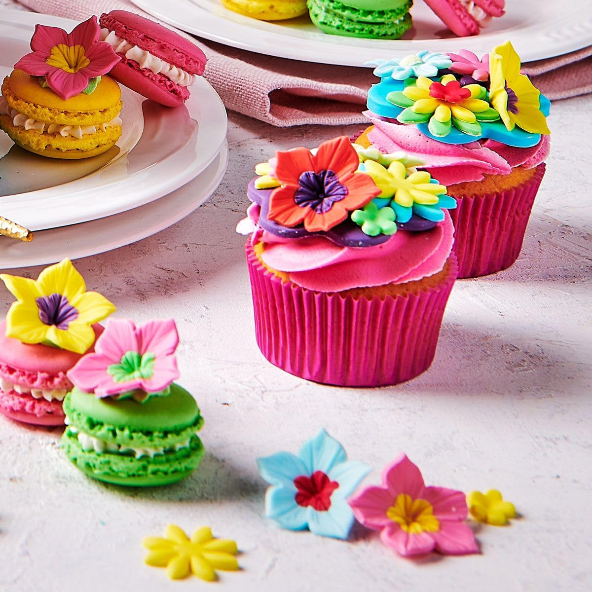 Livsmedelsfärg Funcakes Gel Denim Blue: Högkoncentrerad matfärg för deg, grädde, fondant, marsipan, bakverk, enkel dosering, individuella droppar för att skapa livfulla färger, Halal, 30g