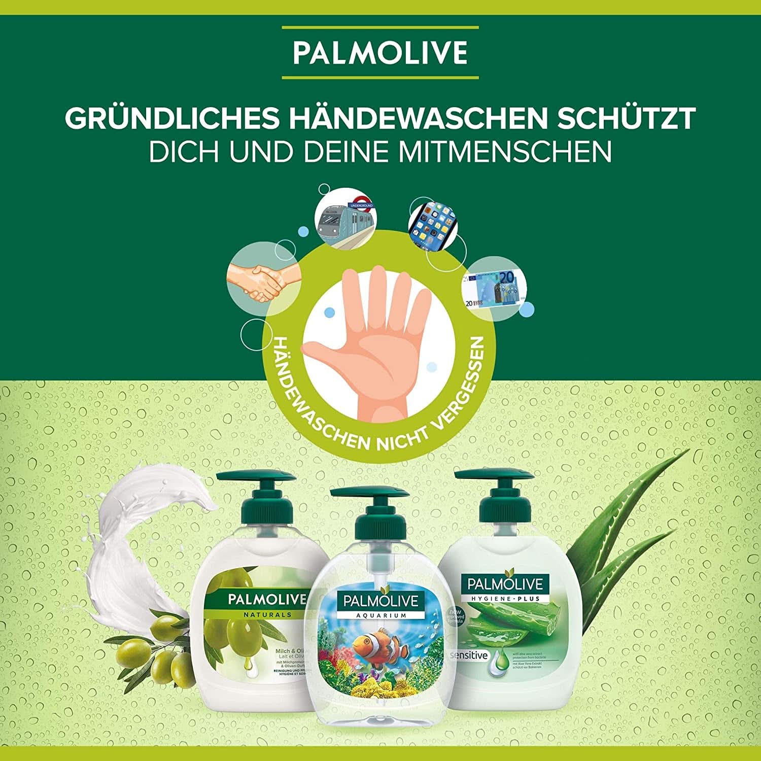 Palmolive Flytande handtvål, set 6 x 300 ml Naty Shop