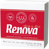 Renova pappersservetter, vit bordscocktailstil - 90 servetter (paket med 2)
