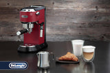 De'Longhi Milk Pitcher DLSC060, mjölkkanna för manuell skumning, ergonomiskt handtag, kapacitet 350 ml, rostfritt stål