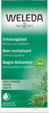 WELEDA, naturlig kosmetika Ekologisk badessens med eteriska oljor av gran och silvergran för avkoppling och vård, badtillsats för inre styrka, 200 ml Dusch och bad Naty Shop
