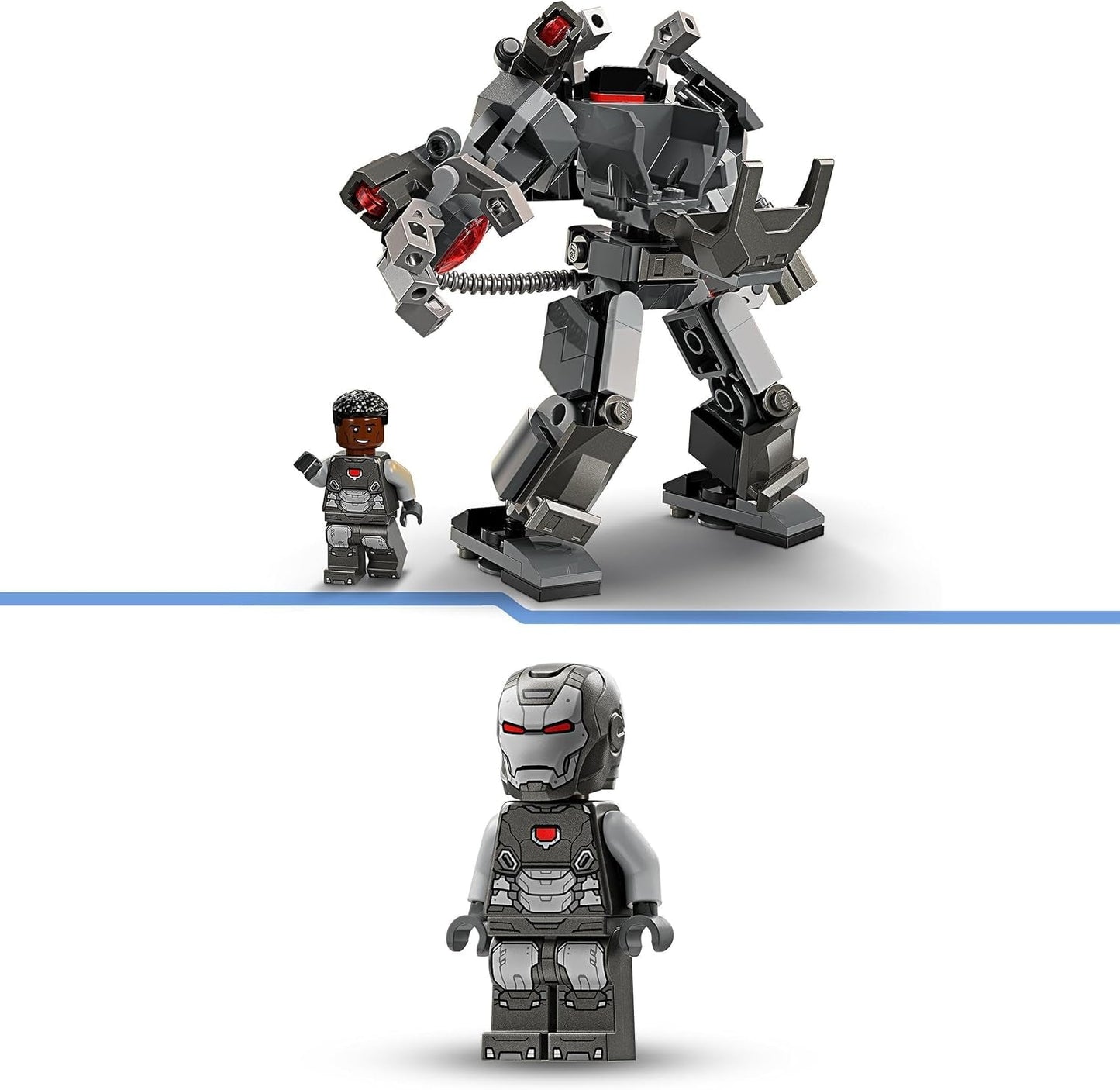 LEGO Marvel War Machine Mech 3-Shooter Super Hero byggbar leksak för barn MCU Legendarisk actionfigur present för 6 år gamla pojkar och flickor 76277 Byggset Beuche den LEGO-Store