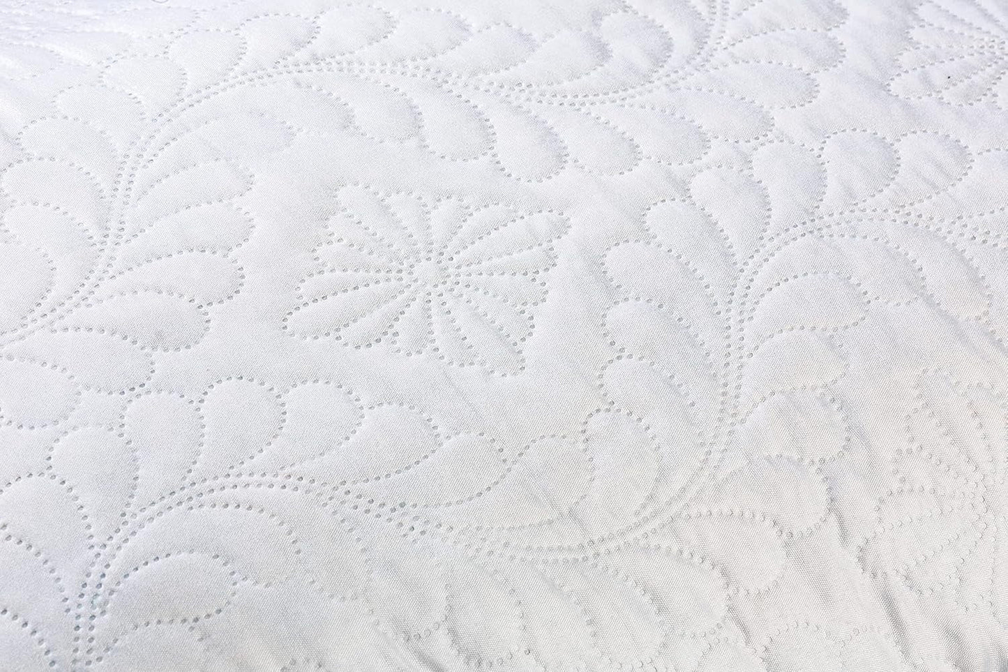 V.I.P. Mycket viktig kudde V.I.P. Memory Flake Kudde Vit Kudde 45 X 75 cm Polyester Quiltat överdrag Super Andas Mjuk Made in Italy Naty Shop Standardkuddar