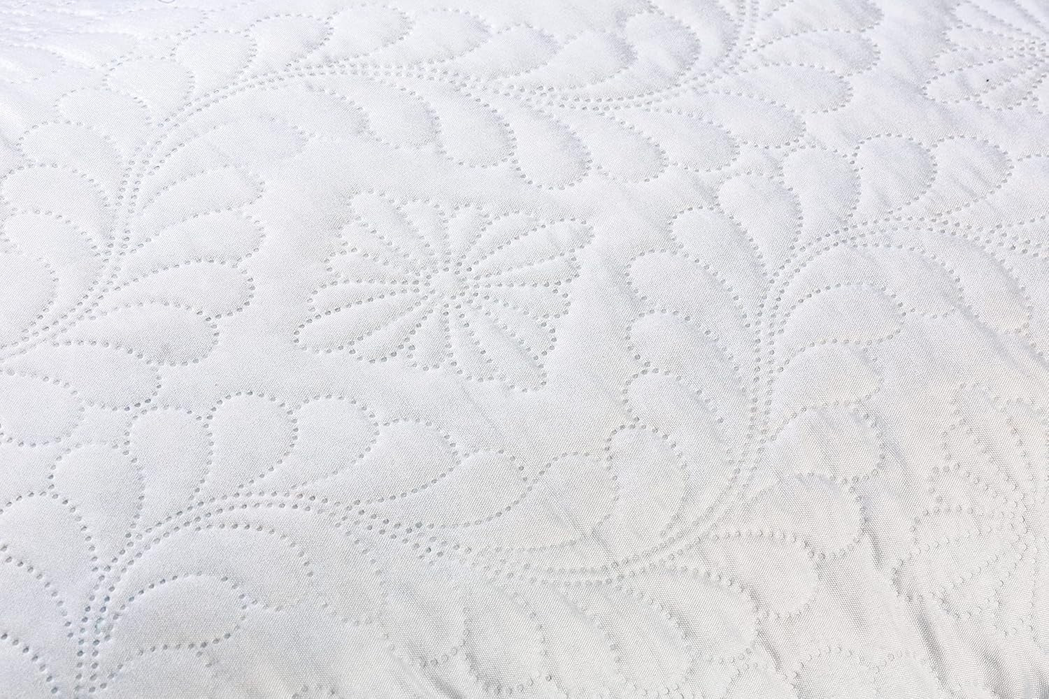 V.I.P. Mycket viktig kudde V.I.P. Memory Flake Kudde Vit Kudde 45 X 75 cm Polyester Quiltat överdrag Super Andas Mjuk Made in Italy Naty Shop Standardkuddar