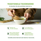 Monte Nativo Ceremonial Matcha Powder (40g) - perfekt för matcha te, lattes och smoothies - grönt te från Japan - ceremoniell kvalitet, i metalllåda - 100% ren, glutenfri, finmalen