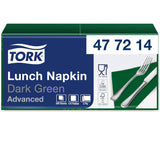 Tork 477840 Lime Lunchservetter / 2-lagers servetter för små måltider eller mellanmål / Avancerad kvalitet / 10 X 200 (2000) pappersservetter / 32,6 X 33 Cm (L X B) / 1/4 vikning