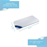 Genius Eazzzy skumkudde 40X80 Cm höjd 10Cm - Nackstödskudde med 2 grader av hårdhet + kylande gelskum - Sovkudde för sido-, rygg- och magslipare mot nacksmärta, polyester Naty Shop standardkuddar