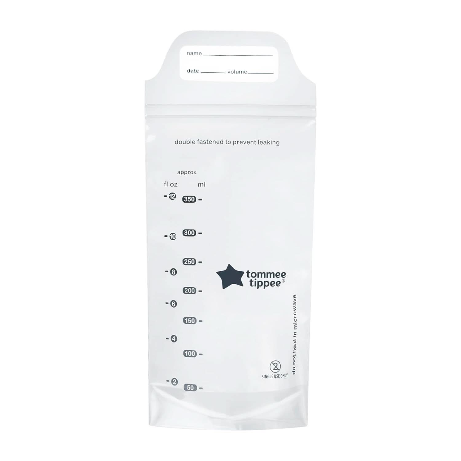 Tommee Tippee Closer to Nature Förvaringspåsar för bröstmjölk, försteriliserade, 350 ml Tillbehör Mat och amning Bebe Naty Shop