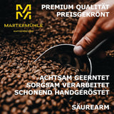 Martermühle Mexiko Bio Espressobohnen entkoffeiniert 1kg mittelkräftig I Arabica I Smak: Nougat, Zartbitterschokolade I Ganze Bio Espresso-Bohnen schonend geröstet, säurearm