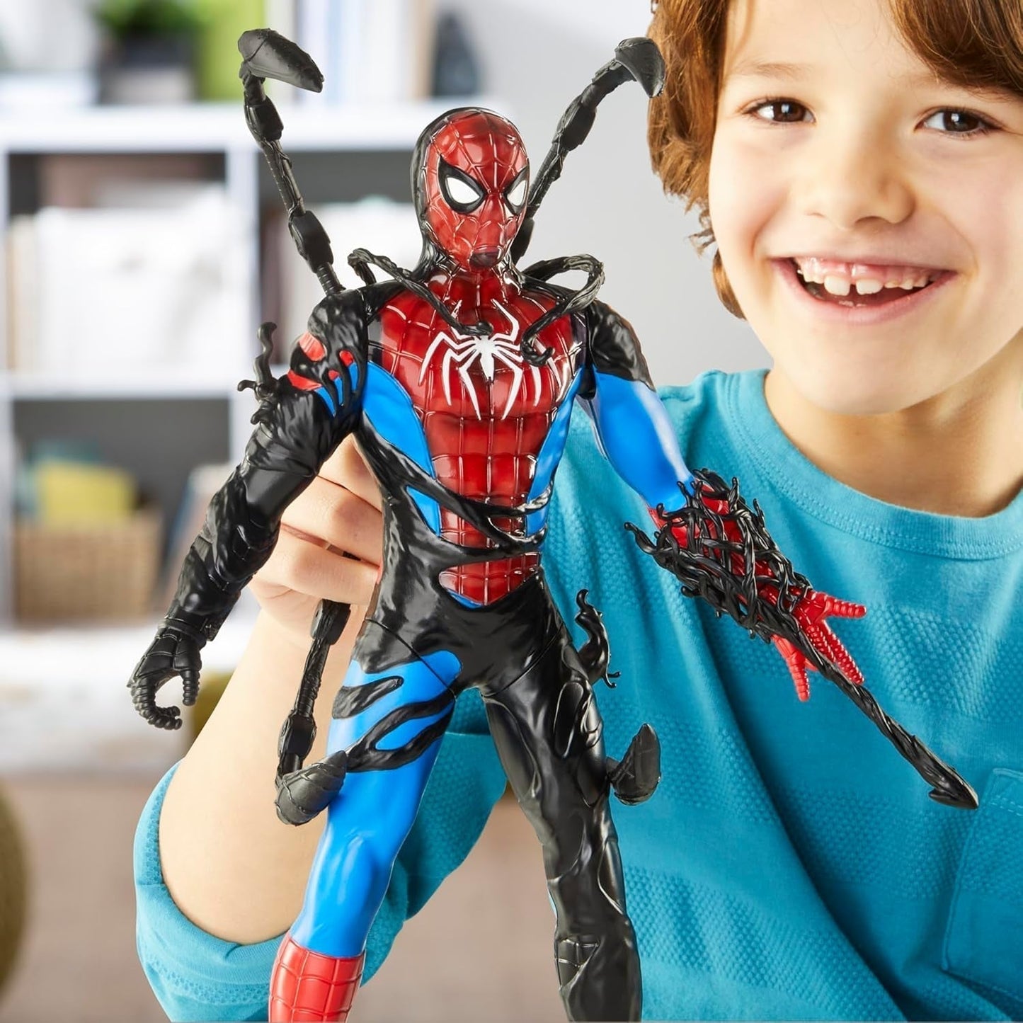 Marvel Spider-Man Venomversus Spider-Man Color Changer Actionfigur med tillbehör Actionfigurer Naty Shop