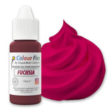 Sugarflair Colourflex Fuchsia oljebaserad matfärgning, högkoncentrerad flytande livsmedelsfärg, matfärg för smörkräm, choklad, deg, fondant, glasyr och mer - 15 ml