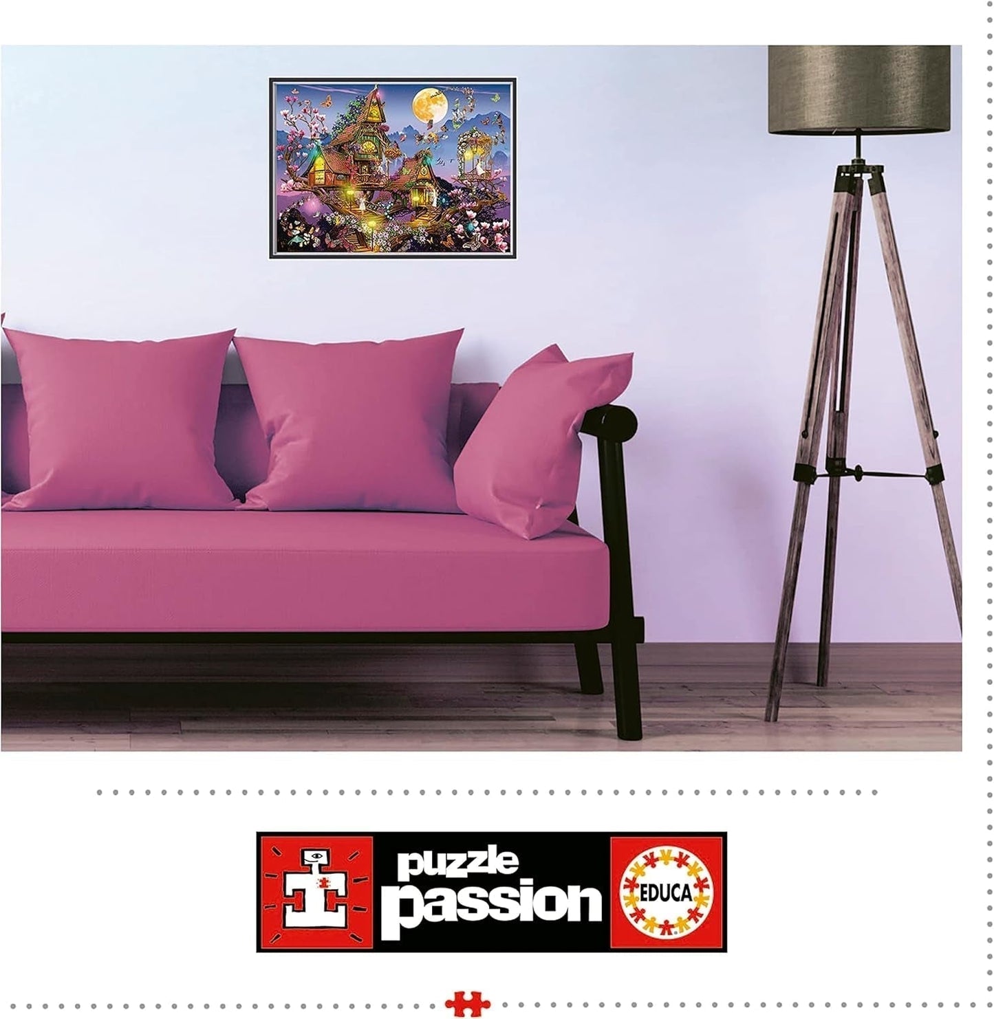 Educa - Pussel 500 bitar för vuxna | sagohus, 500-bitars pussel för vuxna och barn från 11 år, fantasy, sagor, älvor (19554) Puzzle Naty Shop