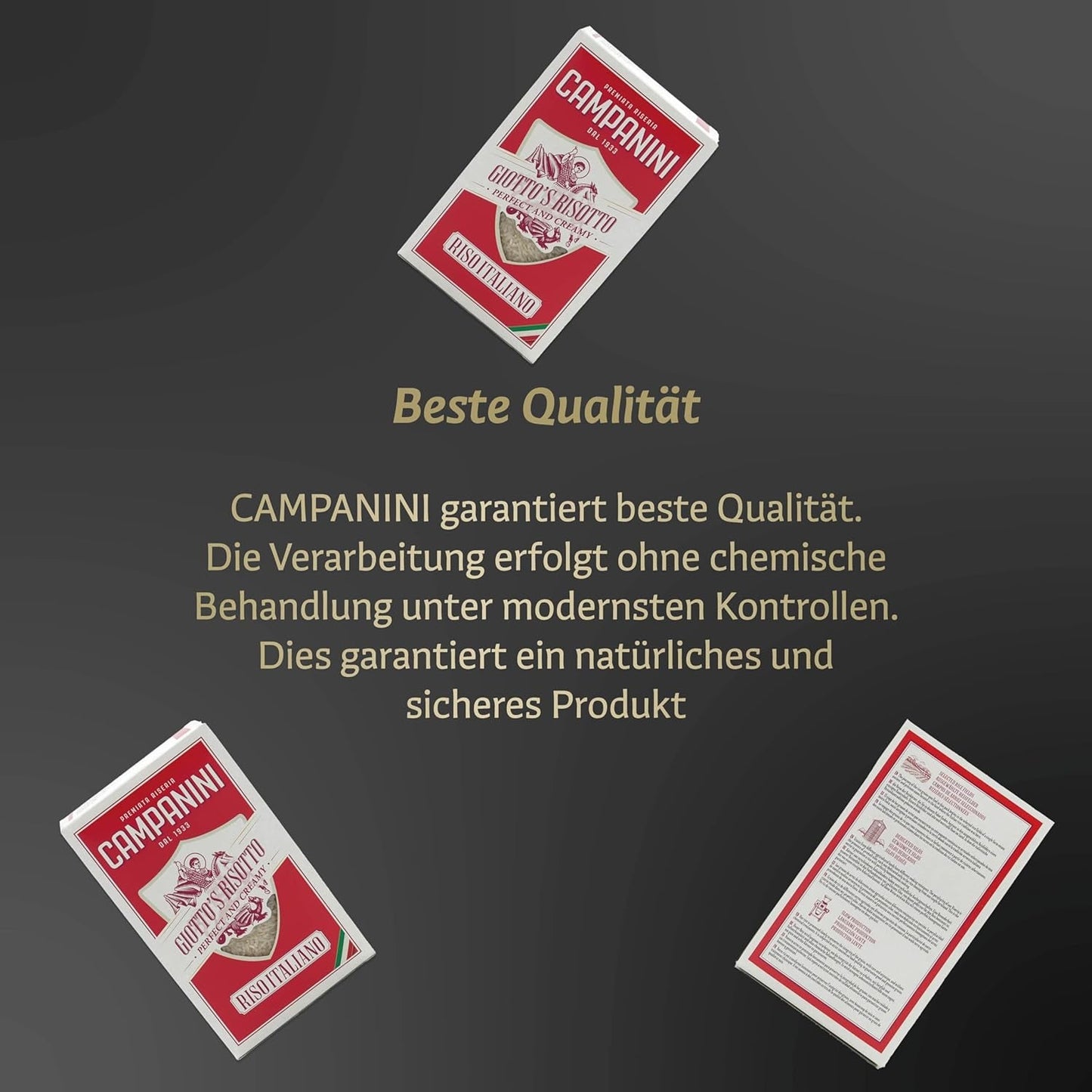 Originalris till risotto | Campanini ris till risotto | 1000g | från Italien | Risotto och soppor
