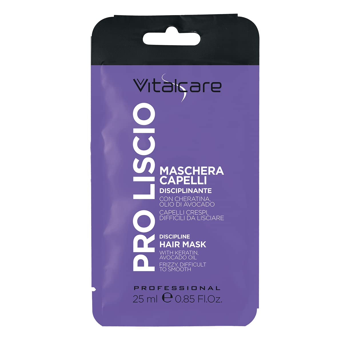 | PRO Smooth - Disciplinär hårmask för keratin och avokadoolja för lockigt, oregerligt och svårt hår 25ml Naty Shop Hair Mask Standardtitel