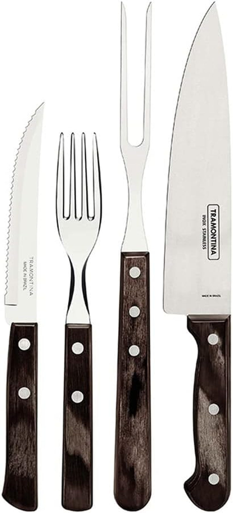 Tramontina 14-delad grillbestickset i rostfritt stål Steakbestick Grillset Kök Naty Shop