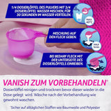 Vanish Oxi Action Powder Pink - 1,125 kg - klorfritt fläckborttagning och tvättförbättringspulver - för färgad tvätt Tvättmedel Naty Shop