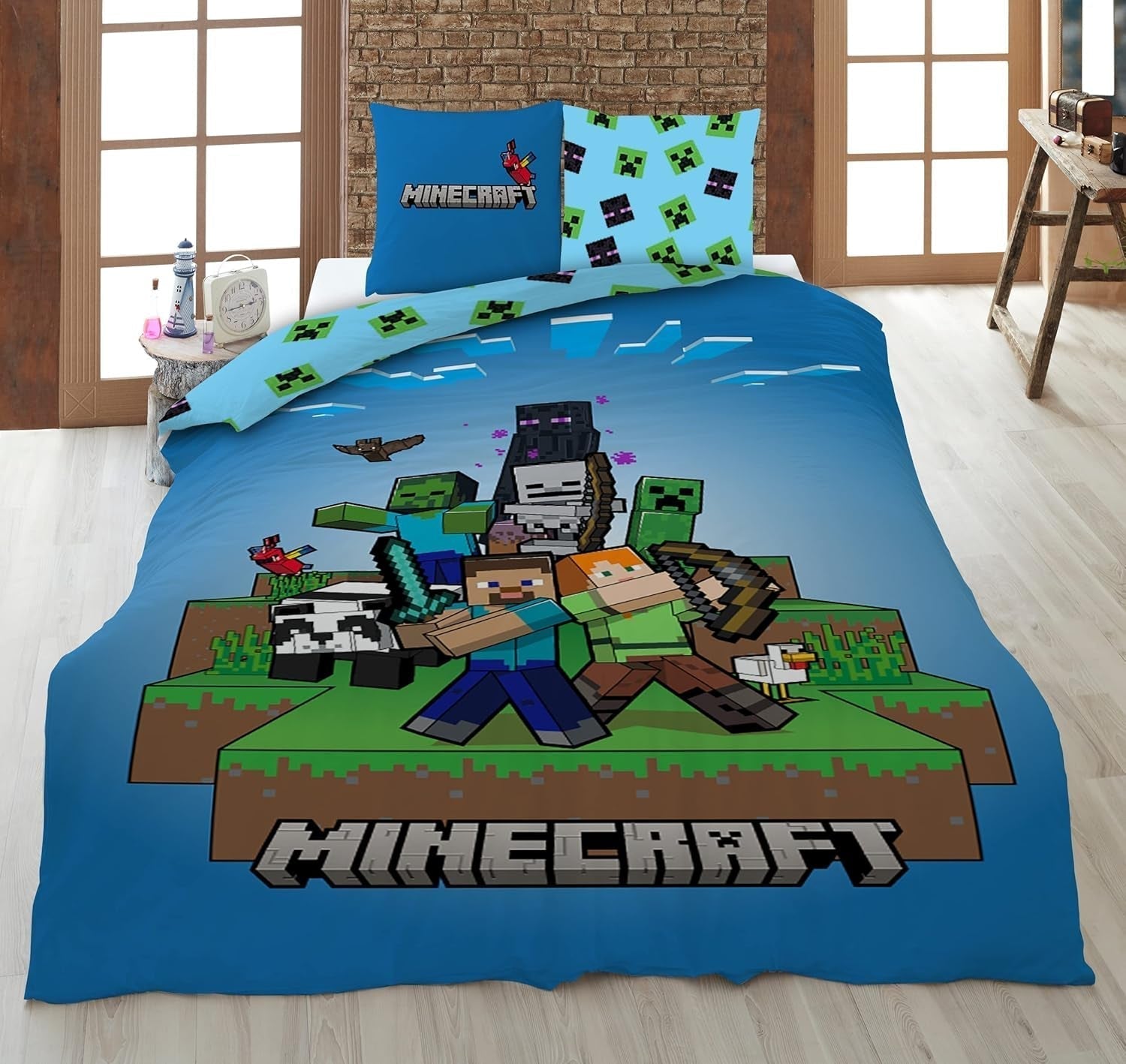 Minecraft redo att överleva Sängkläder för barn Microfiber Sängkläder - Kids Naty Shop Standardtitel