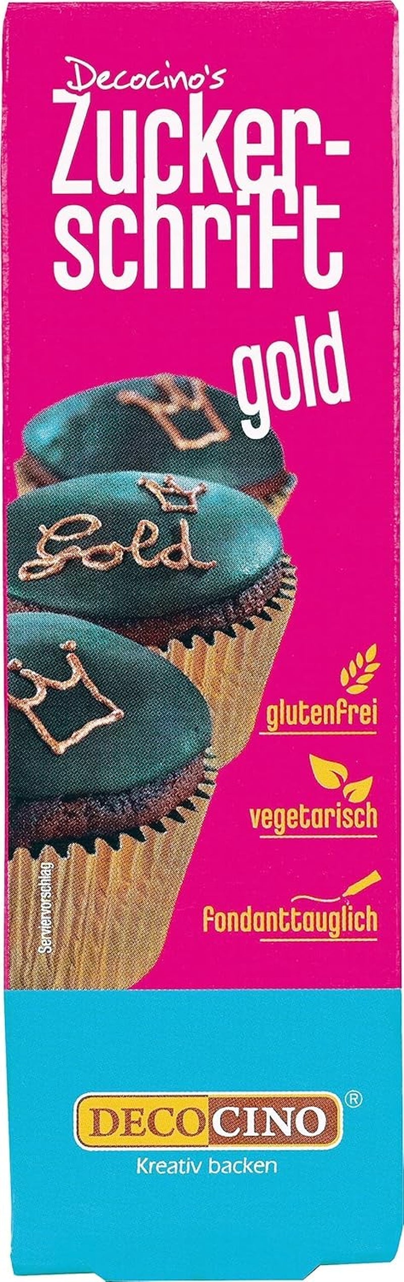 Decocino Red Sugar Lettering - Matfärgning Bokstäver - Praktiskt rör för märkning av fondant och glasyr - Bakdekorationer för tårtor, kakor och muffins! (paket med 2)