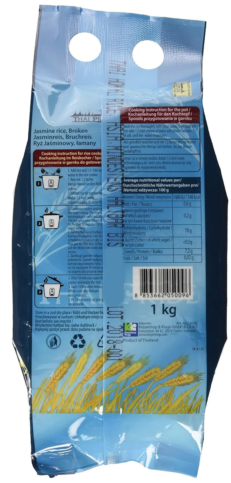 Doftande brutet ris, förpackning med 10 st (10 x 1 kg)