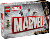 LEGO Marvel: Marvel-logotyp och minifigurer - Hulk, Thor, Iron Man, Black Widow och Captain America samlingsset - Avengers figurbyggeset - Present för pojkar och flickor från 12 år och uppåt 76313 Byggset Beuche den LEGO-Store