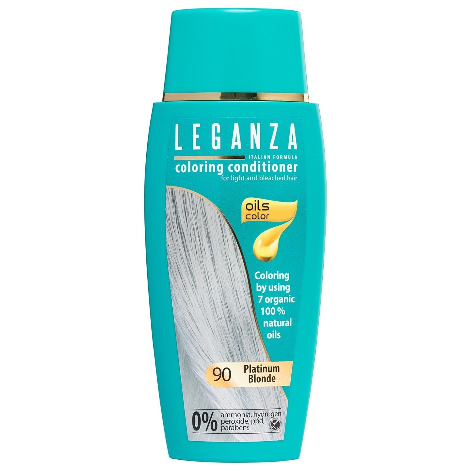 Leganza Natural Balm Hårfärg 71 Café Latte | Hårfärgningsmedel utan ammoniak | Berikad med 7 naturliga oljor | 150 ml Naty Shop Hair Dye 90 Platinum Blond